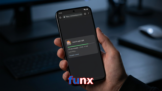 Main screen of Funx apk page for PK players