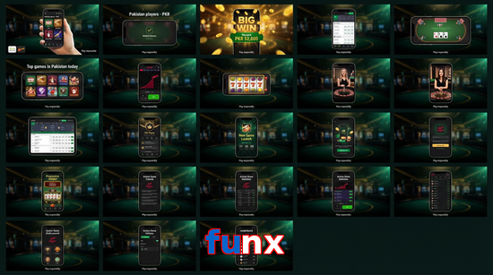 Main screen of Funx bet page for PK players