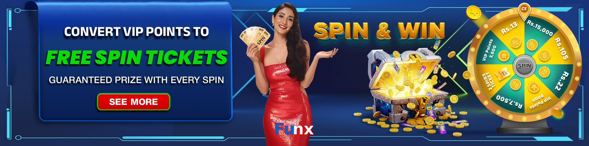 Main screen of Funx pk page for PK players
